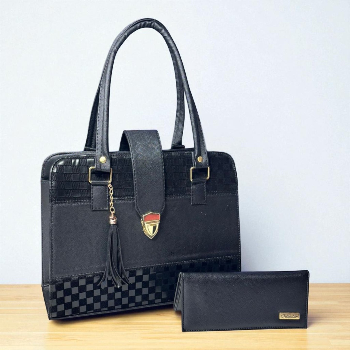 Bolsa de dama ELIZABETH blanca elegante con estrellas plateadas, moderna, espaciosa y resistente