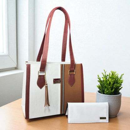 Bolsa de dama PERLA elegante roja y negra, bolso moderno resistente para revender