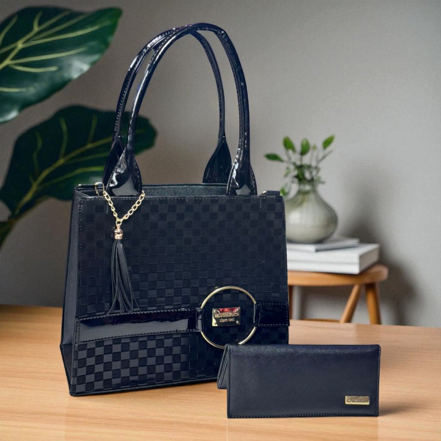 Bolsa de dama ELISA holográfica pastel elegante moderna grande resistente ideal revender