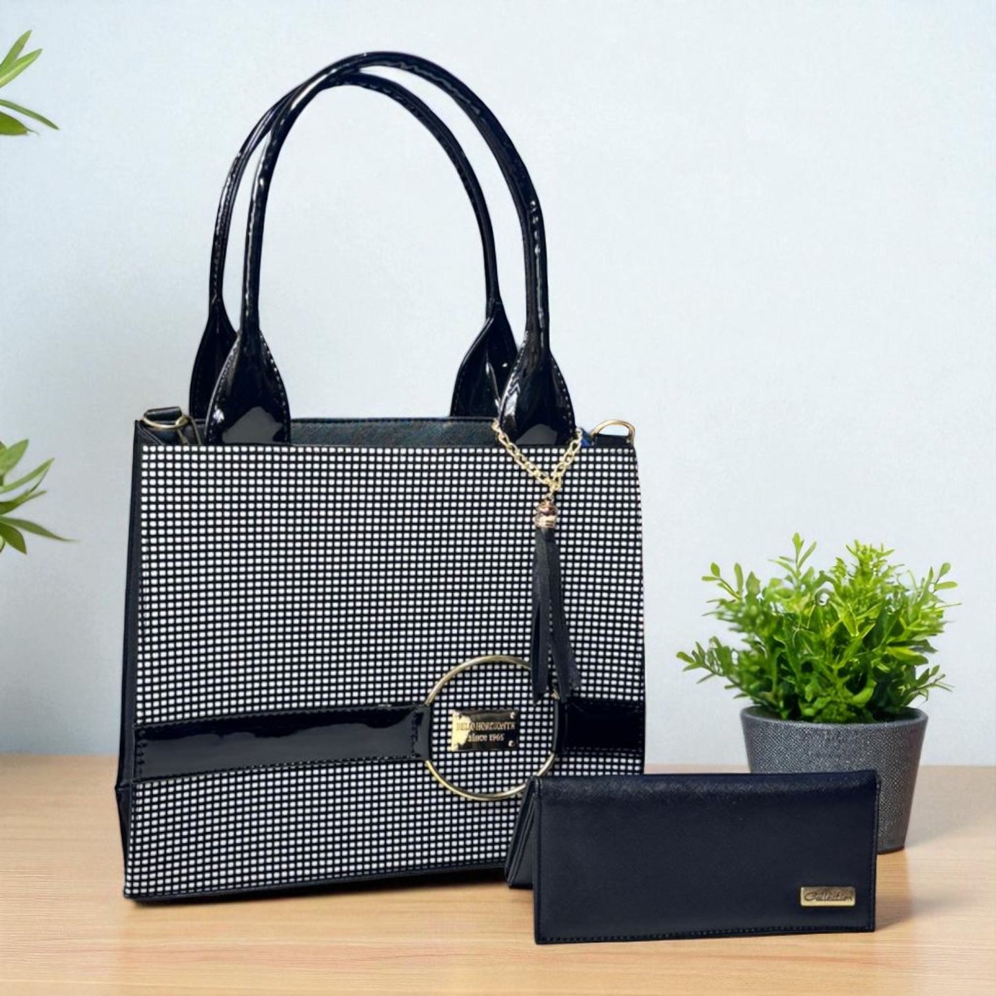 Bolsa de dama ELISA holográfica pastel elegante moderna grande resistente ideal revender