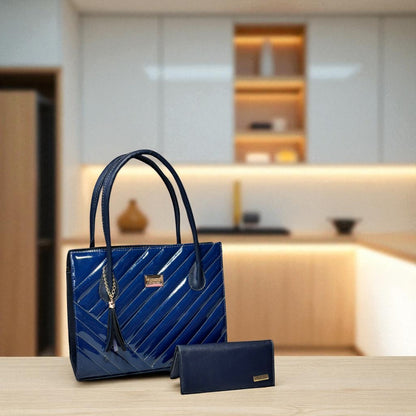 Bolsa de dama OLGA metálica elegante color oro rosa con haza larga hombro