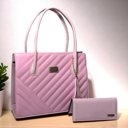 Bolsa de dama OLGA metálica elegante color oro rosa con haza larga hombro