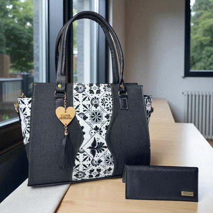 Bolsa artesanal MARIA rosa con flores bordadas, elegante, moderna, ideal para revender