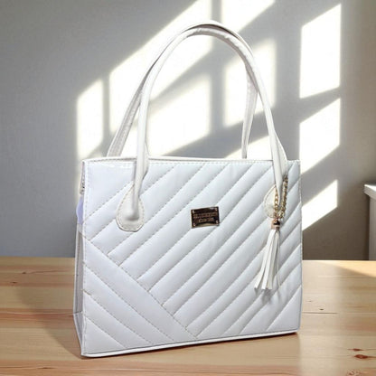 Bolsa de dama OLGA metálica elegante color oro rosa con haza larga hombro