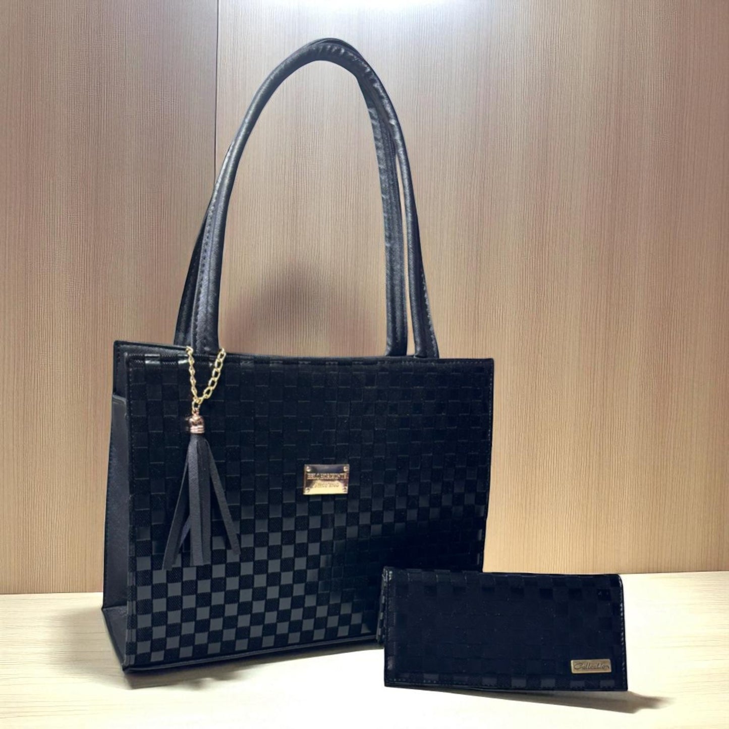 Bolsa blanca TITA elegante con estrellas holográficas, cartera a juego, ideal regalo