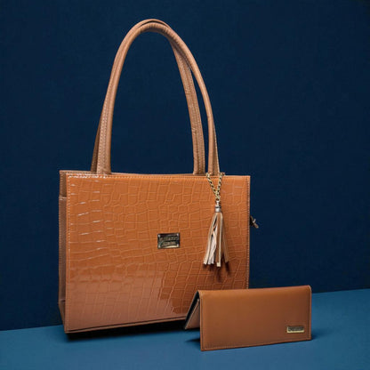 Bolsa blanca TITA elegante con estrellas holográficas, cartera a juego, ideal regalo