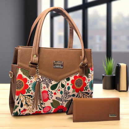 Bolsa artesanal CARMELITA negra con flores coloridas grandes, elegante, amplia e ideal revender