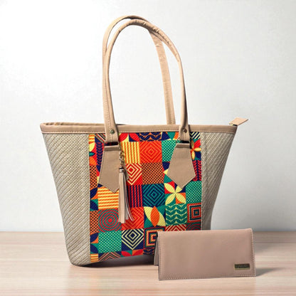 Bolsa artesanal YAMILETH verde con flores bordadas, elegante, espaciosa, ideal para revender 🌿👜