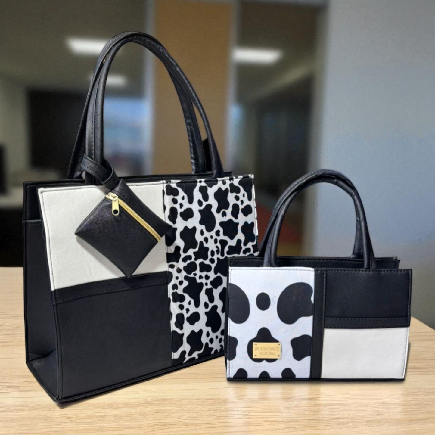 Dúo de bolsas de material sintetico alta caludad mamá e hija