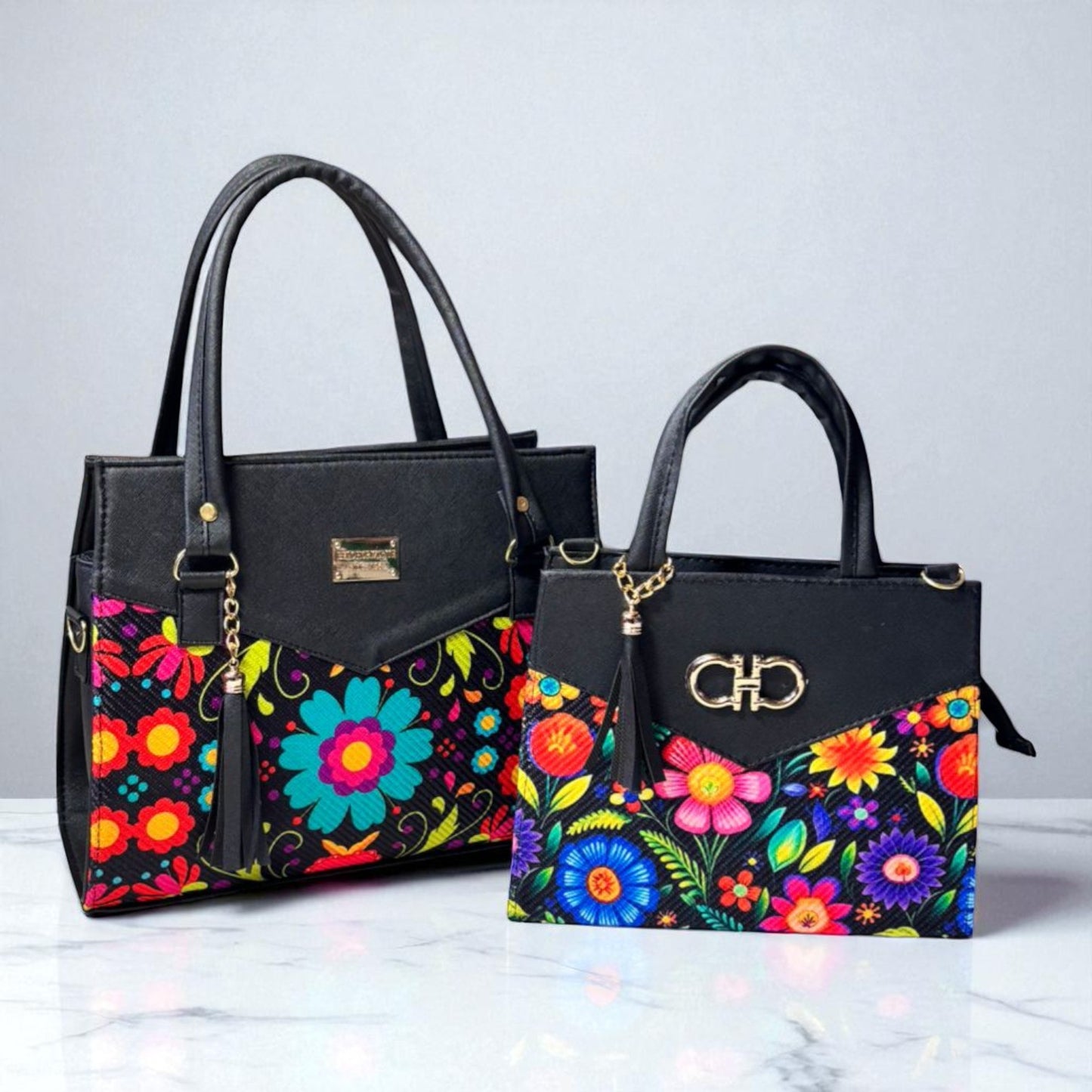 Dúo de bolsas de material sintetico alta caludad mamá e hija