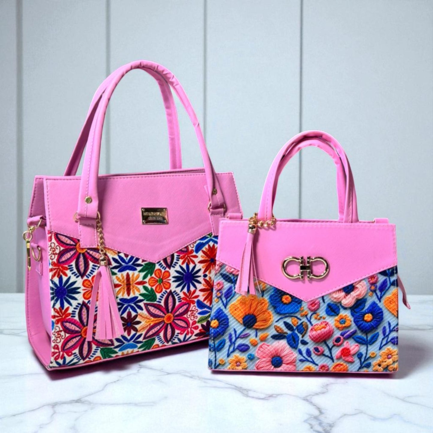 Dúo de bolsas de material sintetico alta caludad mamá e hija