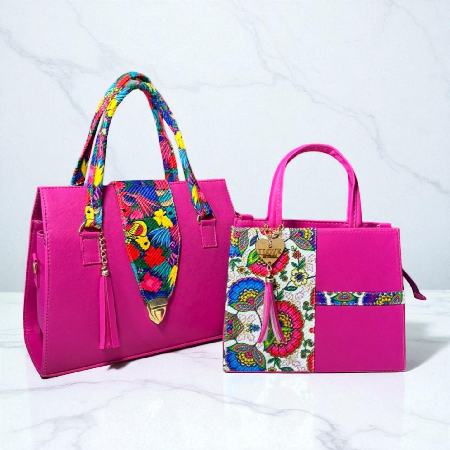 Dúo de bolsas de material sintetico alta caludad mamá e hija