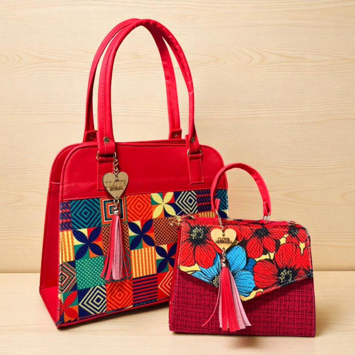 Dúo de bolsas sintéticas de alta calidad  mamá hija