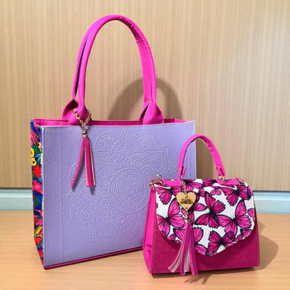 Dúo de bolsas sintéticas de alta calidad  mamá hija