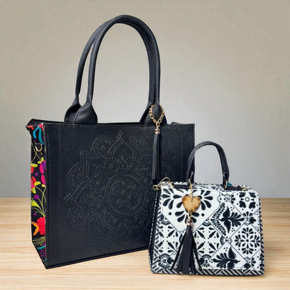 Dúo de bolsas sintéticas de alta calidad  mamá hija