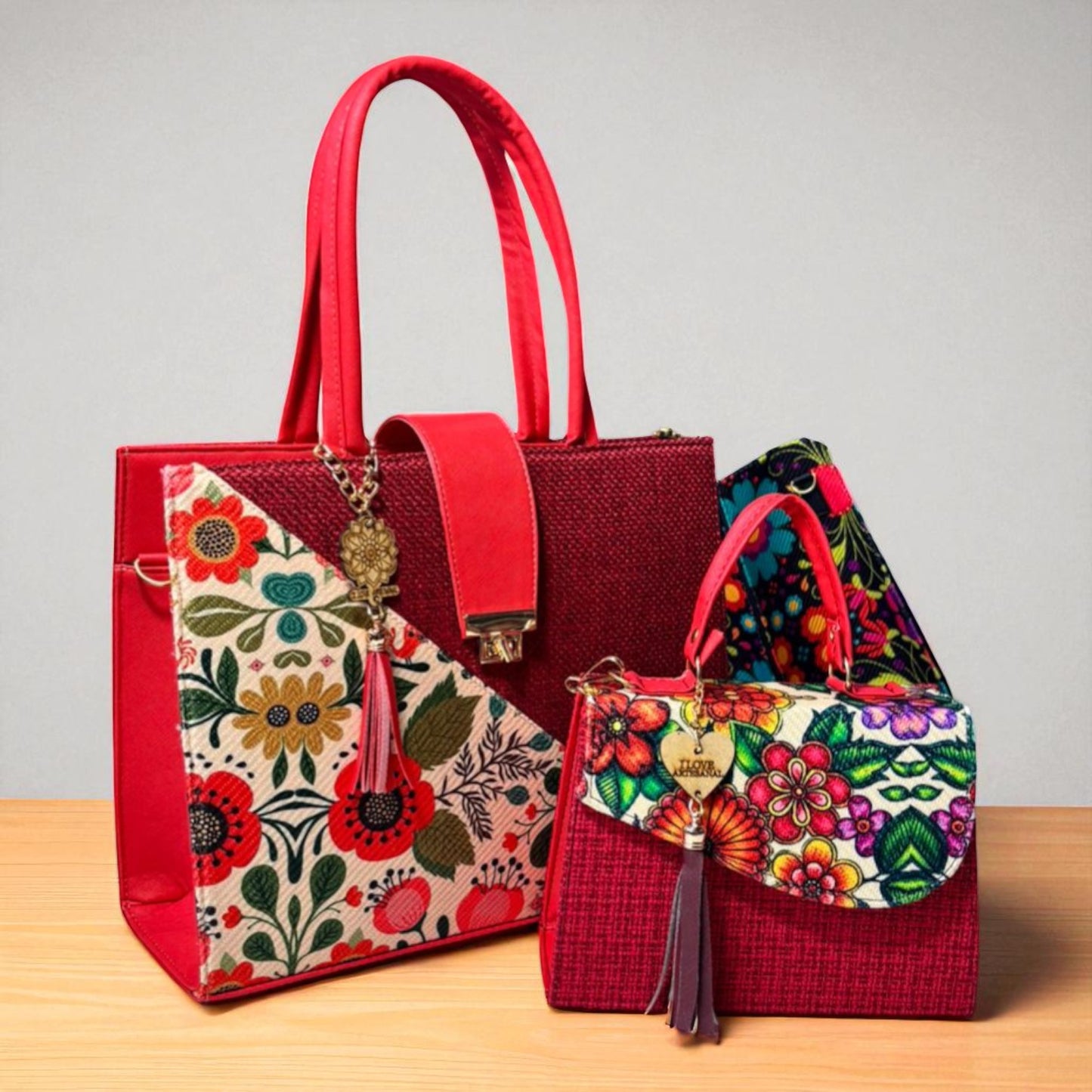 Dúo de bolsas sintéticas de alta calidad  mamá hija