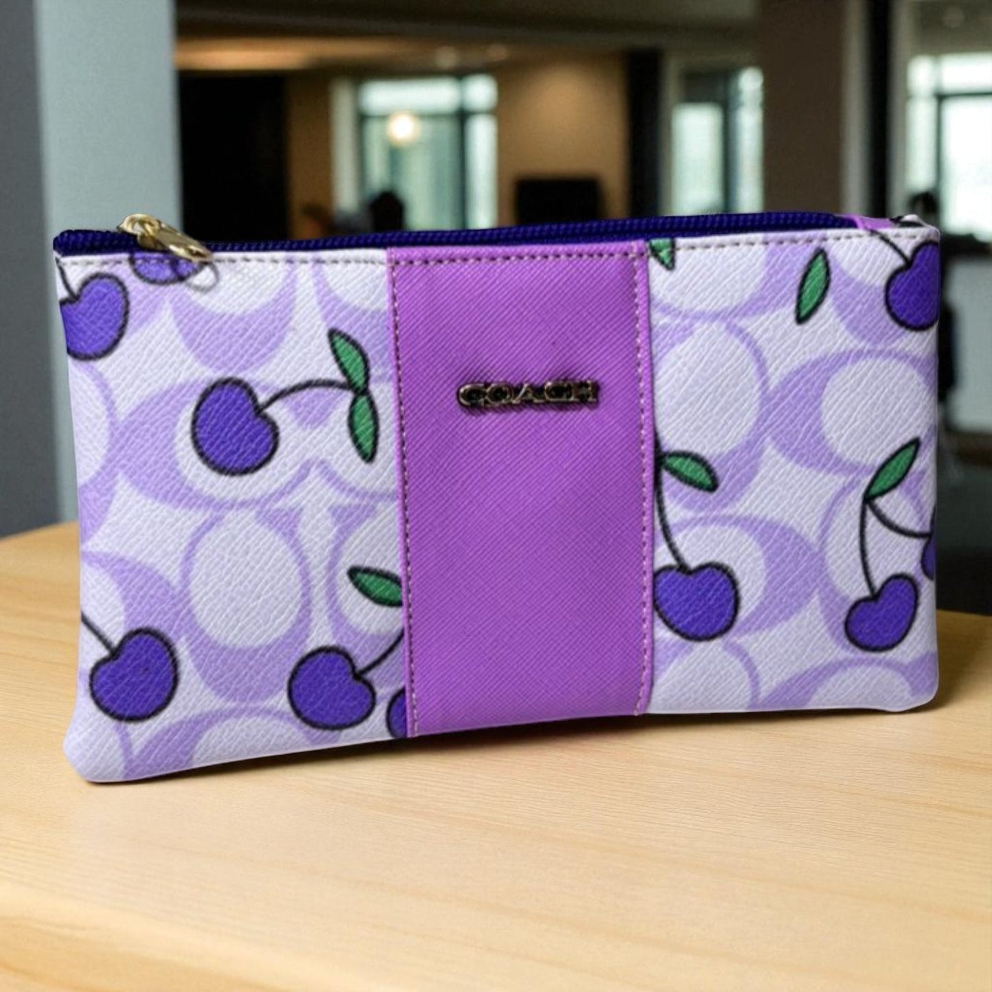 Monedero Extra Largo  Cereza 🍒 Estilo Premium | Elegante, Espacioso y Súper Práctico