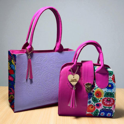 Dúo de bolsas sintéticas de alta calidad  mamá hija