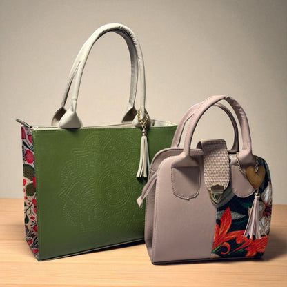 Dúo de bolsas sintéticas de alta calidad  mamá hija