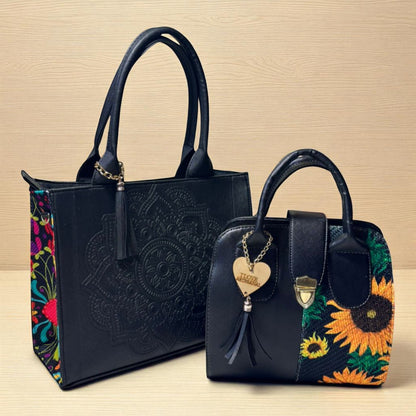 Dúo de bolsas sintéticas de alta calidad  mamá hija