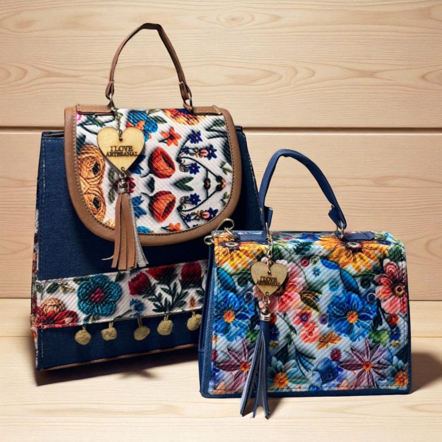 Dúo de bolsas sintéticas de alta calidad  mamá hija