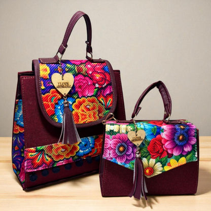 Dúo de bolsas sintéticas de alta calidad  mamá hija