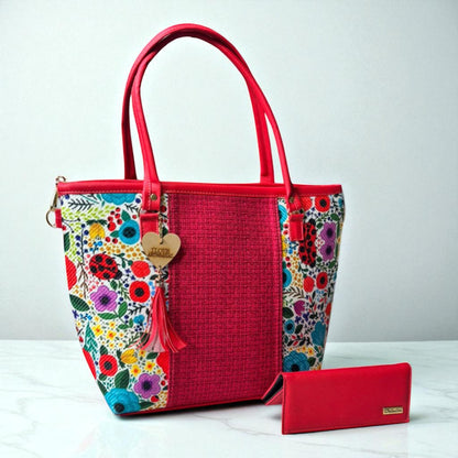 Bolsa artesanal BEATRIZ grande girasoles amarilla mujer elegante moderna resistente ideal regalo