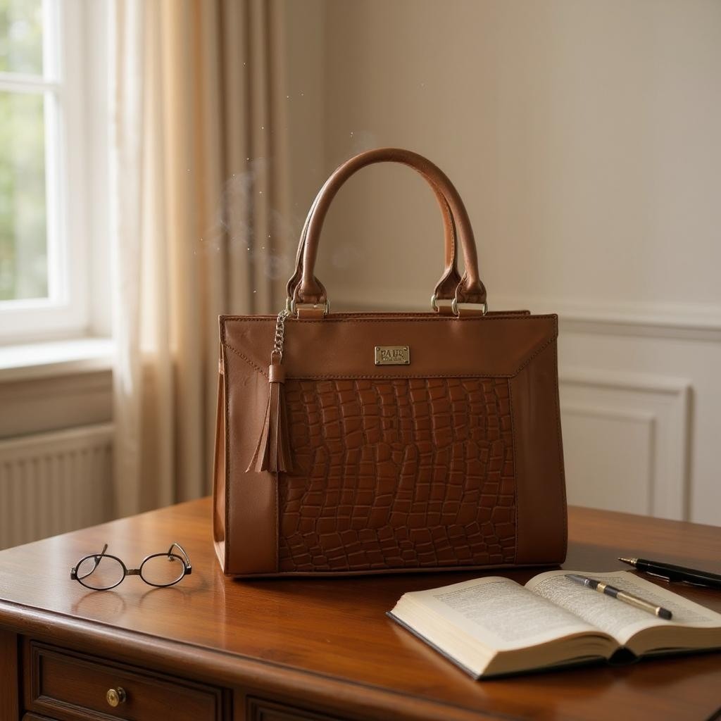 Bolsa de dama Catalina elegante lujo moderna grande cuero vegano premium negra