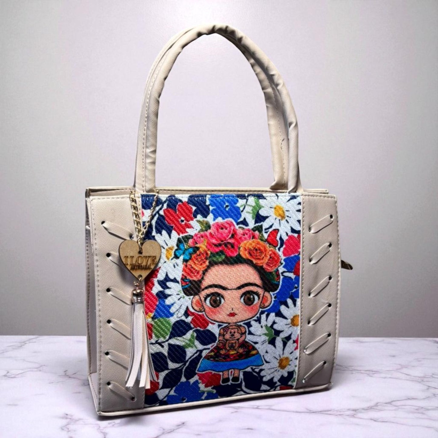 Bolsa de dama Ximena artesanal mexicana colores vivos sintética alta calidad duradera