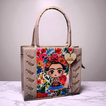 Bolsa de dama Ximena artesanal mexicana colores vivos sintética alta calidad duradera