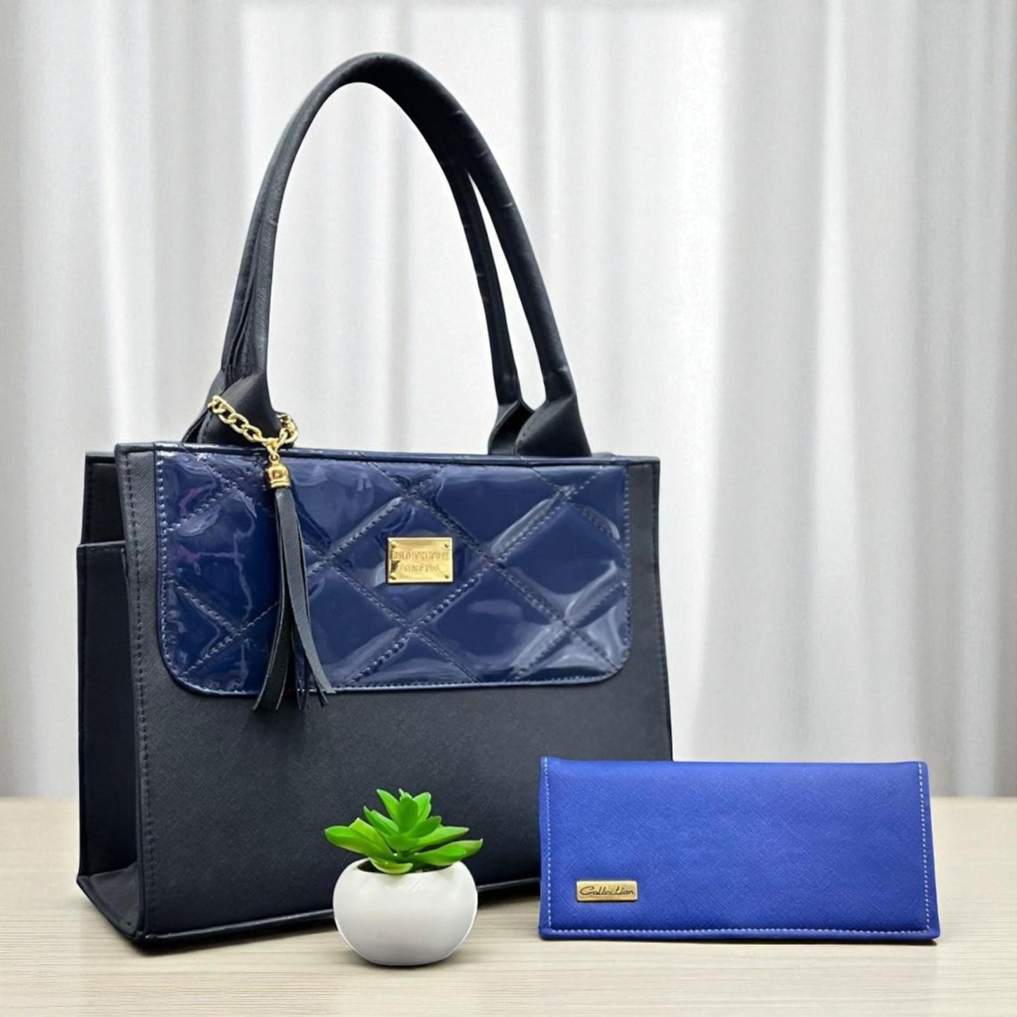 Bolsa ROSA de mano elegante coral con cartera, ideal mujer moderna y revendedoras