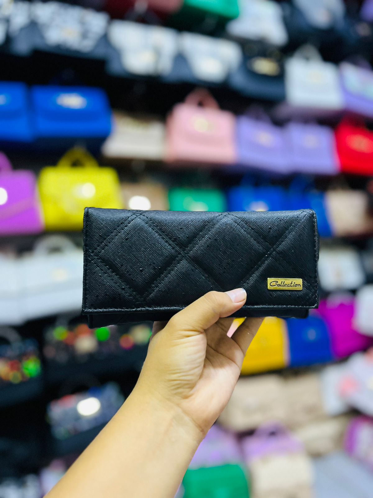 Cartera Negra Acolchada Collection | Dama Elegante y Sofisticada | Práctica y Moderna