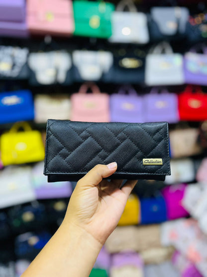 Cartera Negra Acolchada Collection | Dama Elegante y Sofisticada | Práctica y Moderna