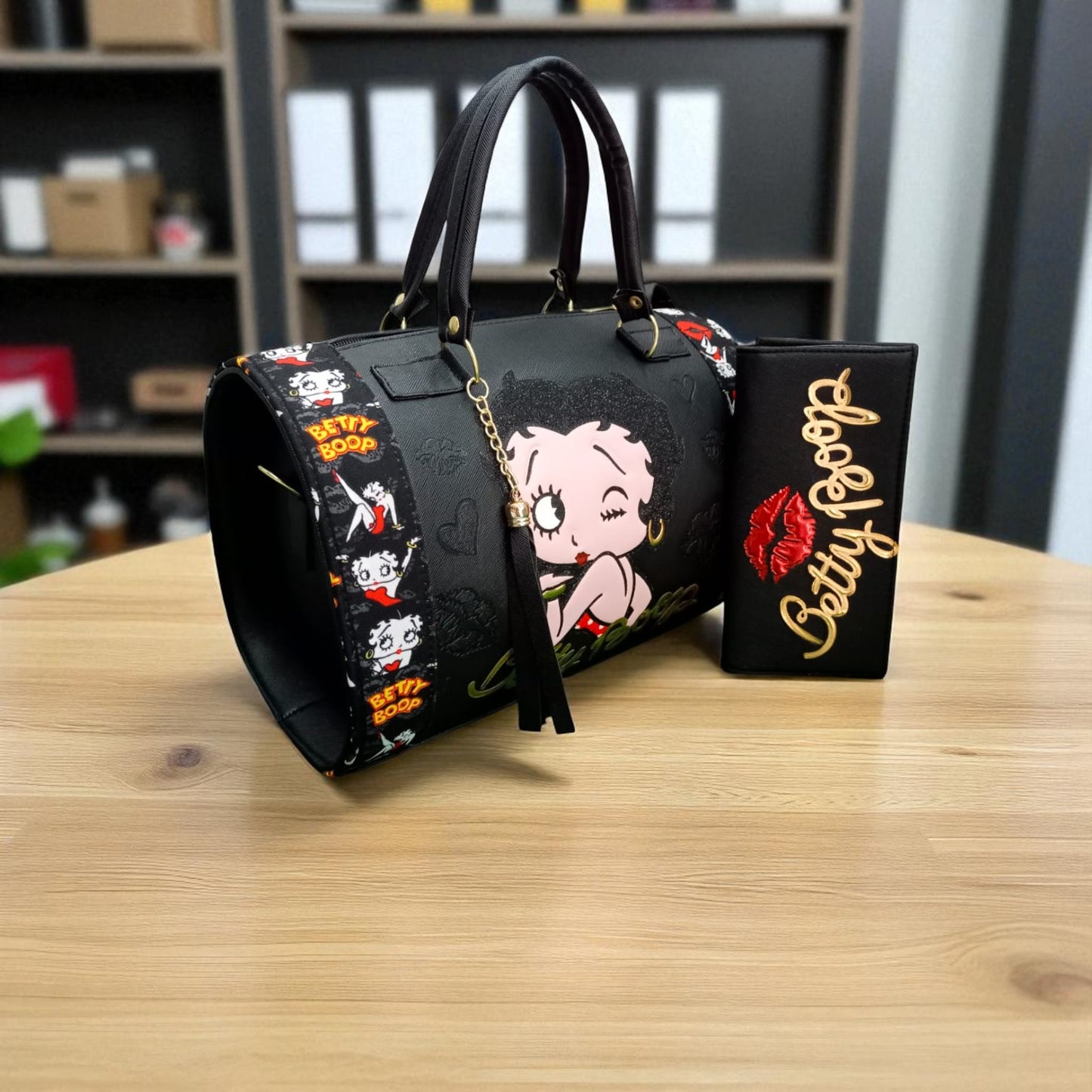 Bolsa de dama Personajes divertida moderna exclusiva morada sintética alta calidad duradera