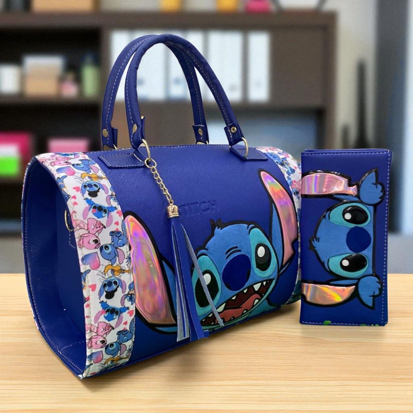 Bolsa de dama Personajes divertida moderna exclusiva morada sintética alta calidad duradera