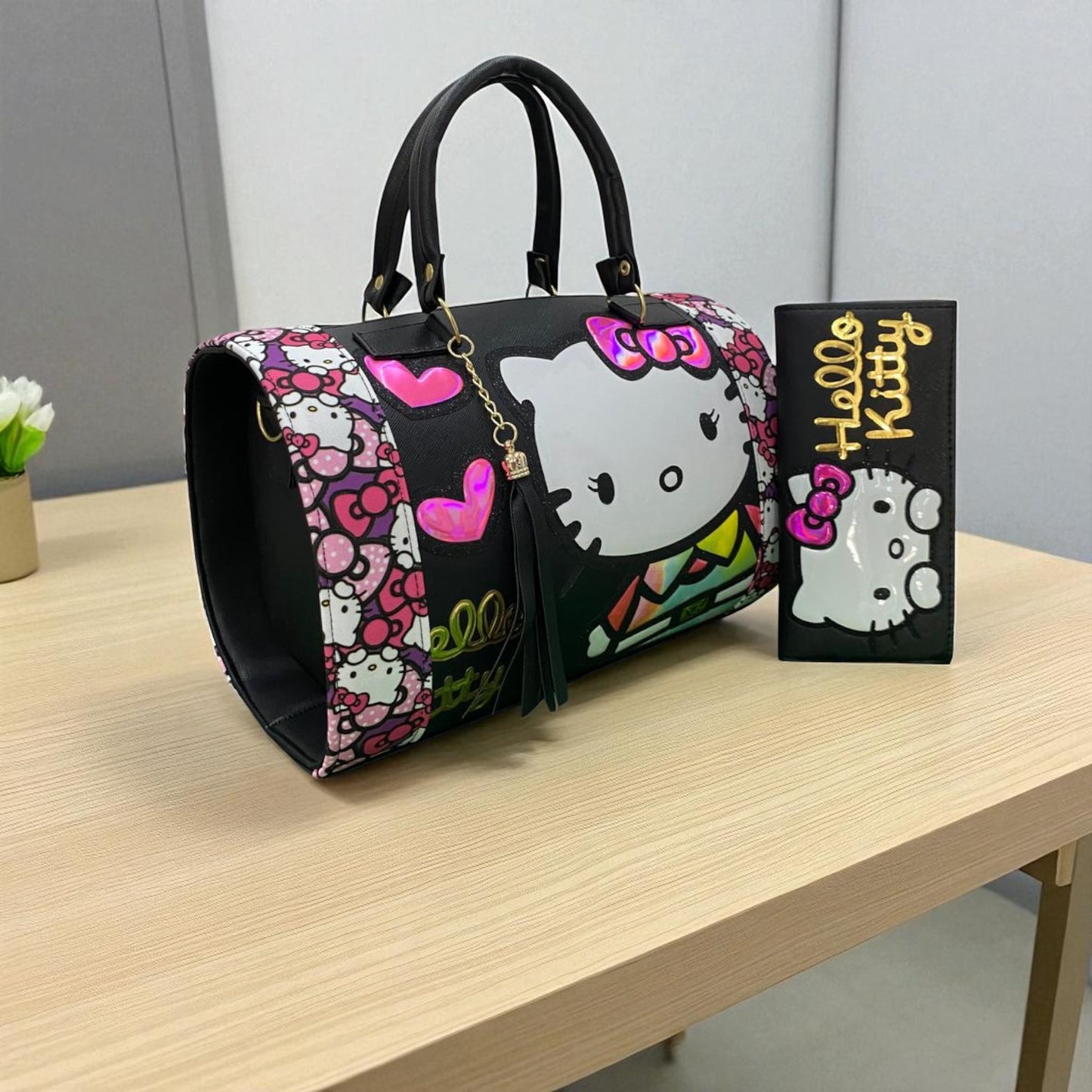 Bolsa de dama Personajes divertida moderna exclusiva morada sintética alta calidad duradera