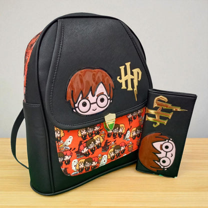 MOCHILA de dama Personajes divertida moderna exclusiva morada sintética alta calidad duradera