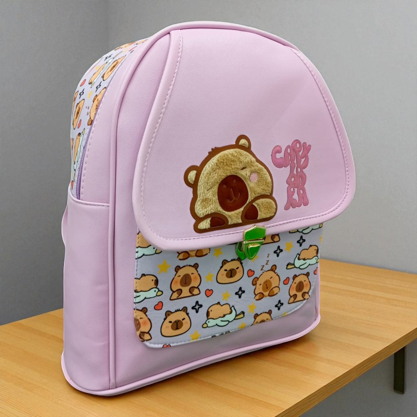 MOCHILA de dama Personajes divertida moderna exclusiva morada sintética alta calidad duradera