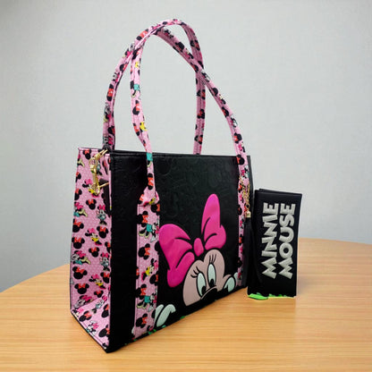 Bolsa de dama Personajes divertida moderna exclusiva morada sintética alta calidad duradera