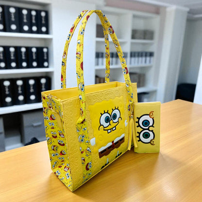 Bolsa de dama Personajes divertida moderna exclusiva morada sintética alta calidad duradera