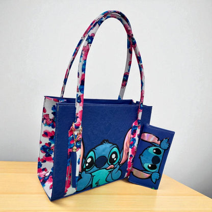 Bolsa de dama Personajes divertida moderna exclusiva morada sintética alta calidad duradera