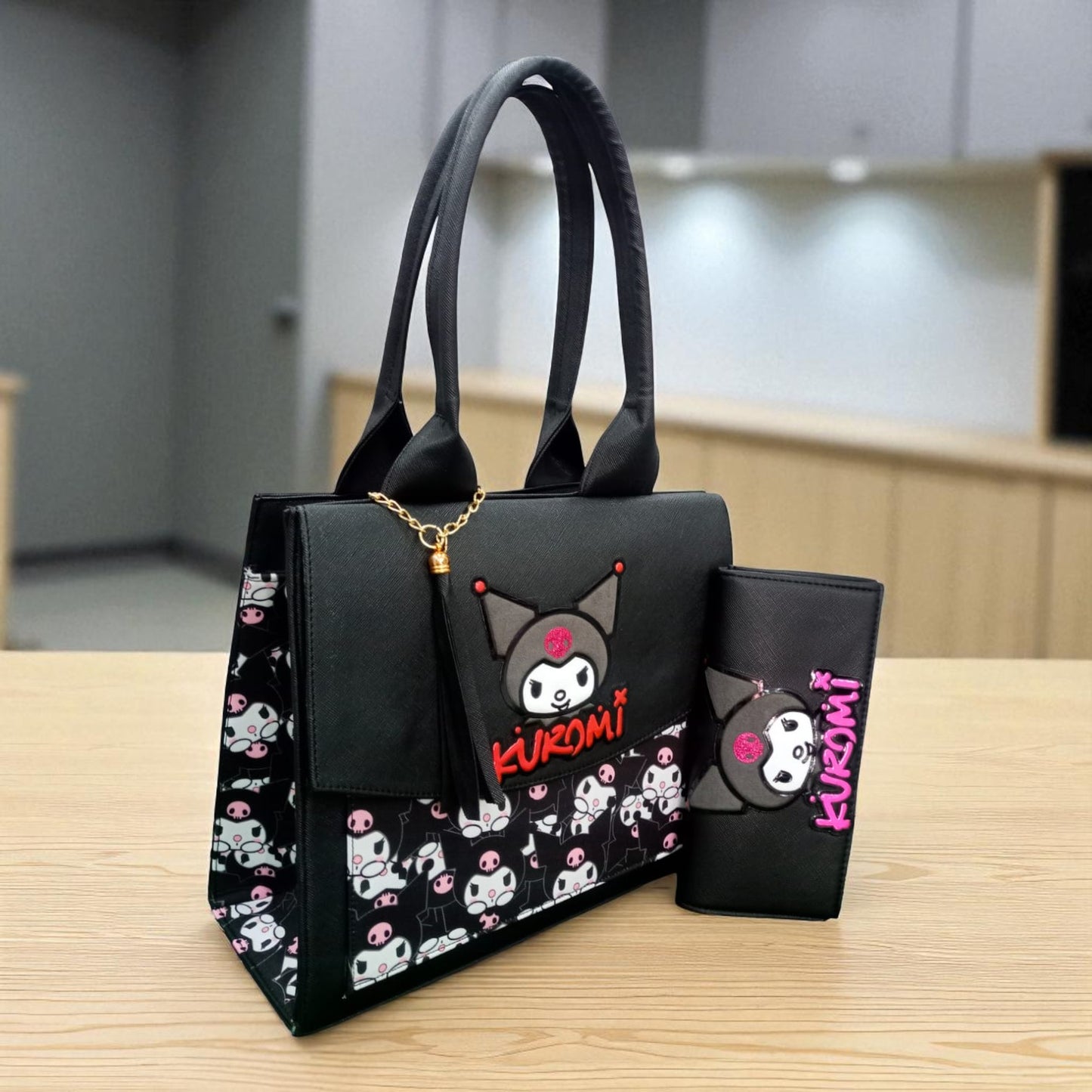 Bolsa de dama Personajes divertida moderna exclusiva morada sintética alta calidad duradera