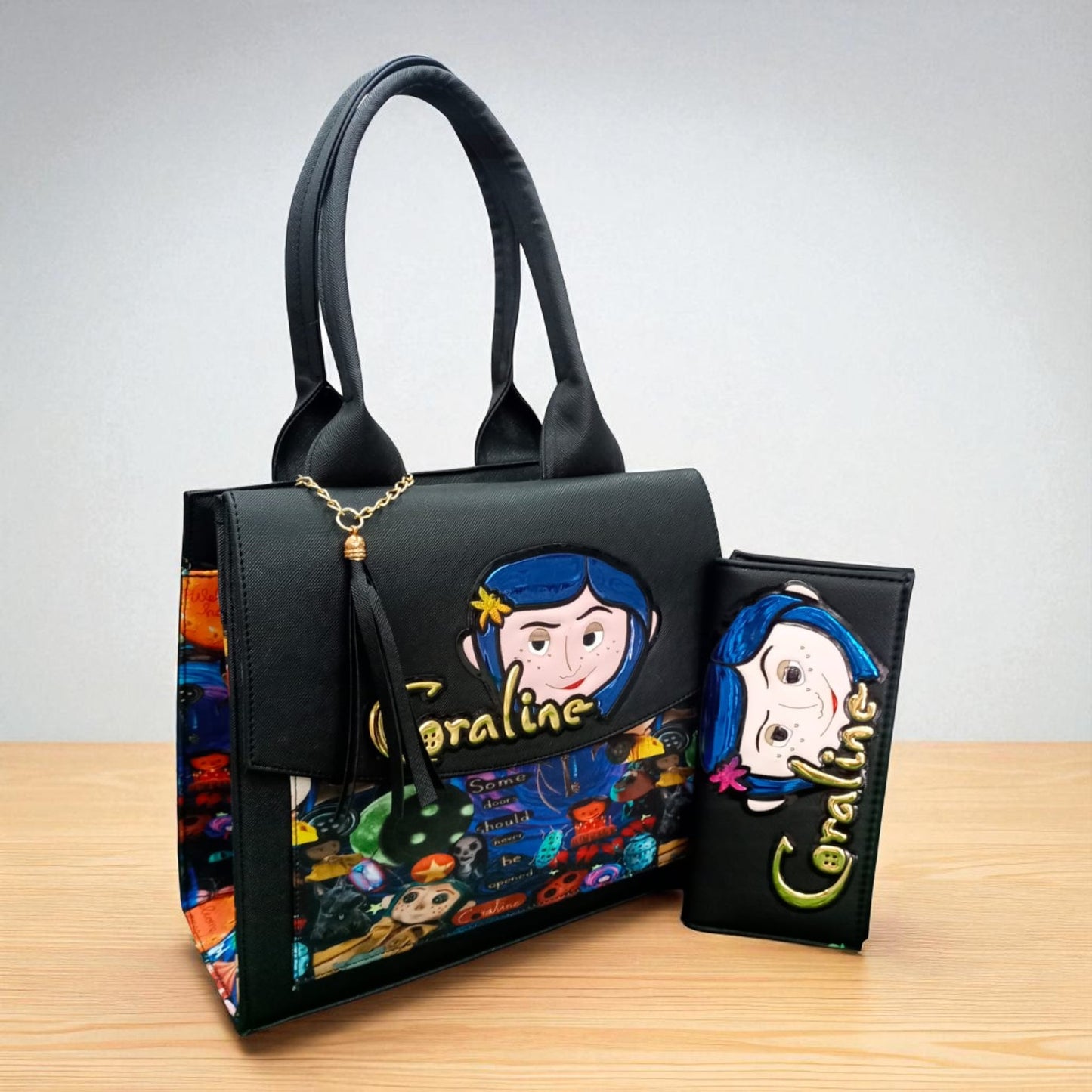 Bolsa de dama Personajes divertida moderna exclusiva morada sintética alta calidad duradera