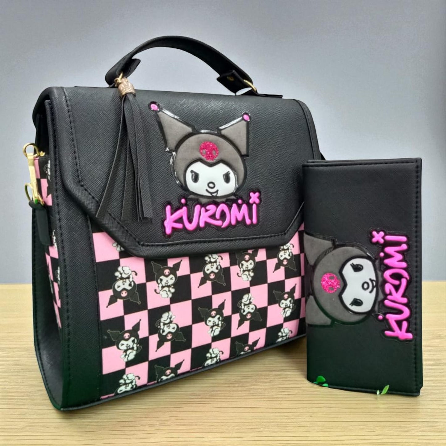 Bolsa de dama Personajes divertida moderna exclusiva morada sintética alta calidad duradera