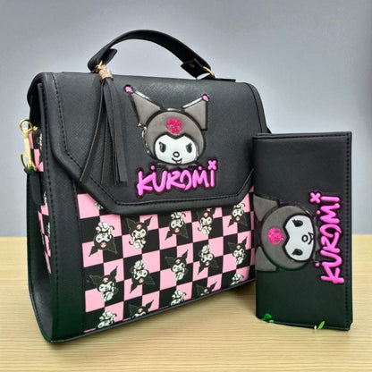 Bolsa de dama Personajes divertida moderna exclusiva morada sintética alta calidad duradera