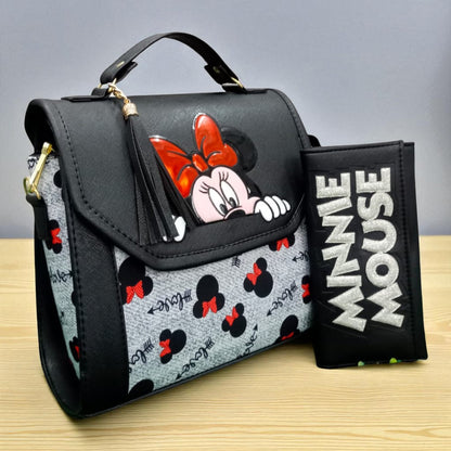 Bolsa de dama Personajes divertida moderna exclusiva morada sintética alta calidad duradera