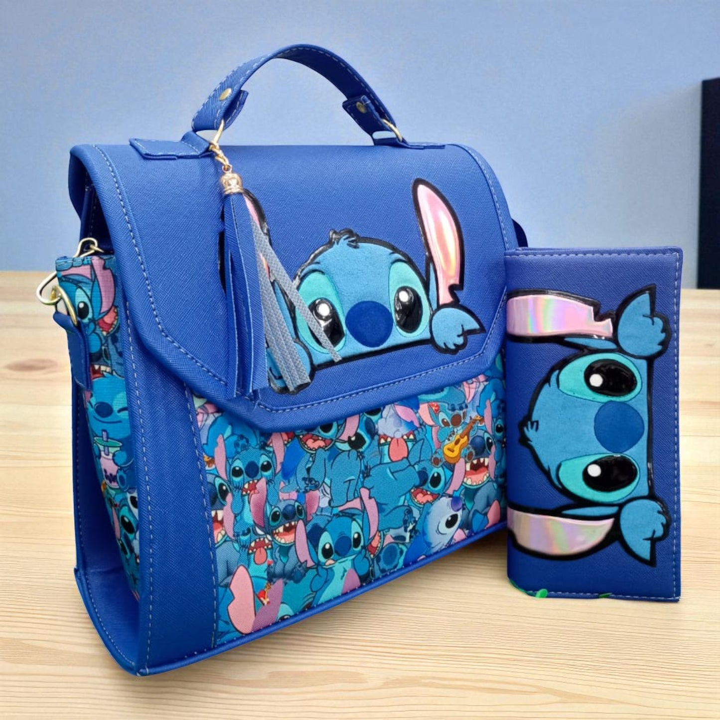 Bolsa de dama Personajes divertida moderna exclusiva morada sintética alta calidad duradera