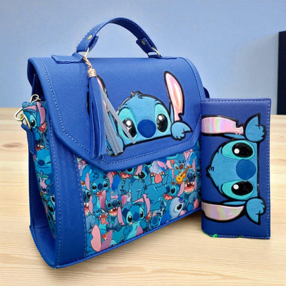 Bolsa de dama Personajes divertida moderna exclusiva morada sintética alta calidad duradera