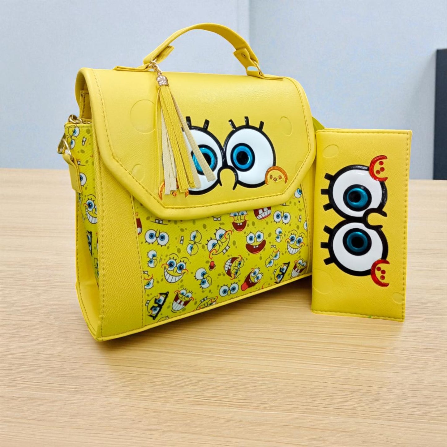 Bolsa de dama Personajes divertida moderna exclusiva morada sintética alta calidad duradera