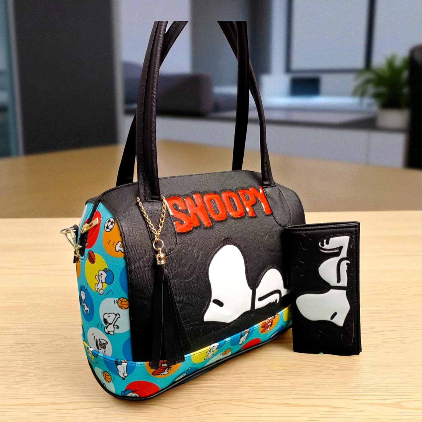 Bolsa de dama Personajes divertida moderna exclusiva morada sintética alta calidad duradera